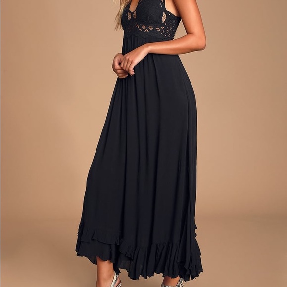 Free People Adella Maxi Slip Lace Dress - Picture 2 of 13
